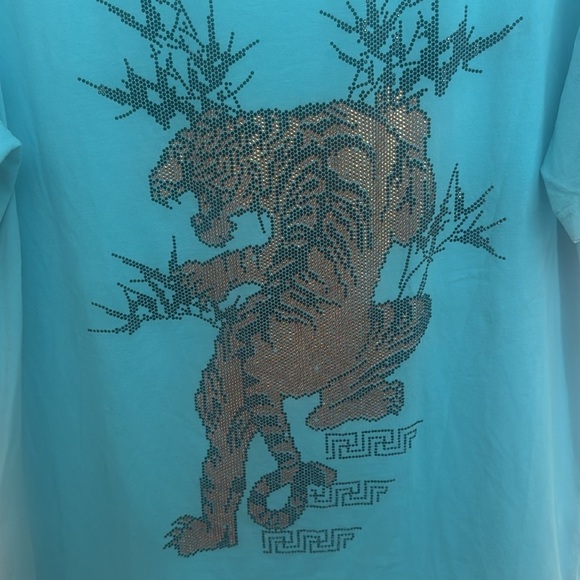 Suslo couture Blue Graphic Men's T-Shirt - Picture 2 of 6